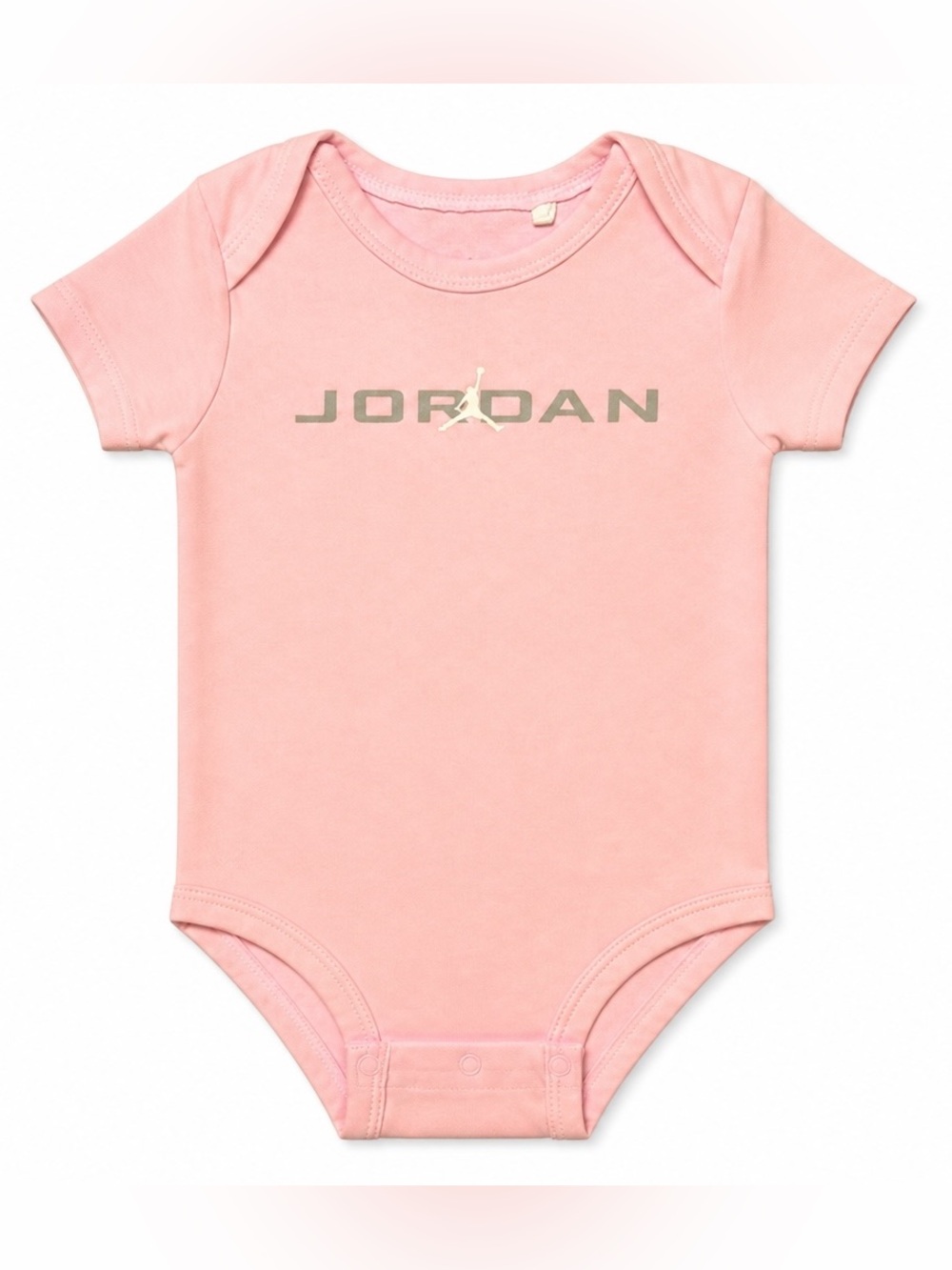 Jordan Set of 3 Baby Girl Bodysuits In Pink Gray and White 6M - Picture 4 of 9